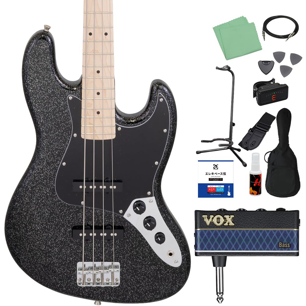 Amazon | LEGEND LJB-Z GLGR/LJB-Z M GLBK ベース初心者12点セット