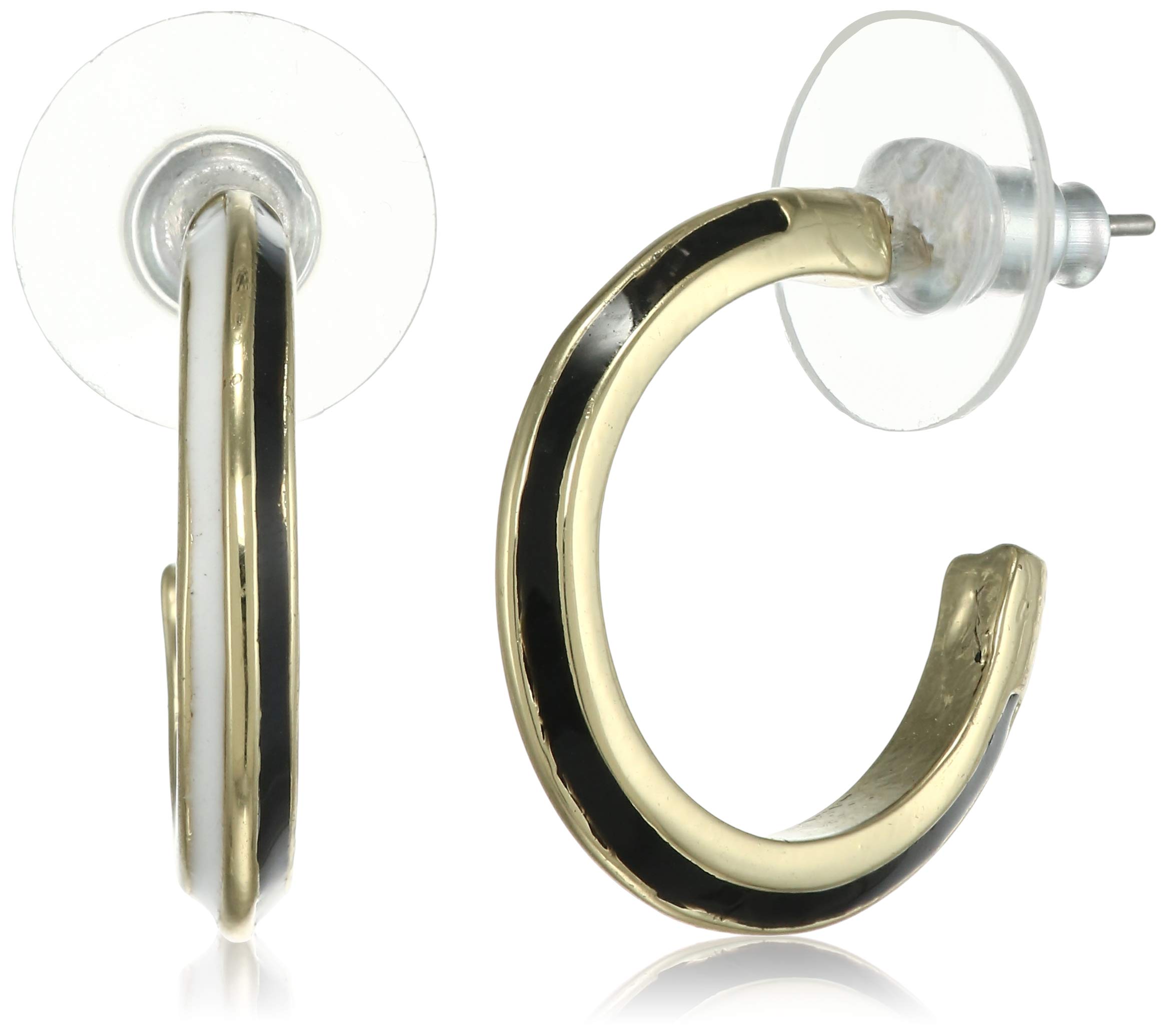 See full amazon price history chart for Estele 24 Kt Gold Plated Black and white enamel Hoop Earrings Estele 24 Kt Gold Plated Black and white enamel Hoop Earrings (B08CQ6B1BY) Amazon Price History, Amazon Price Tracker