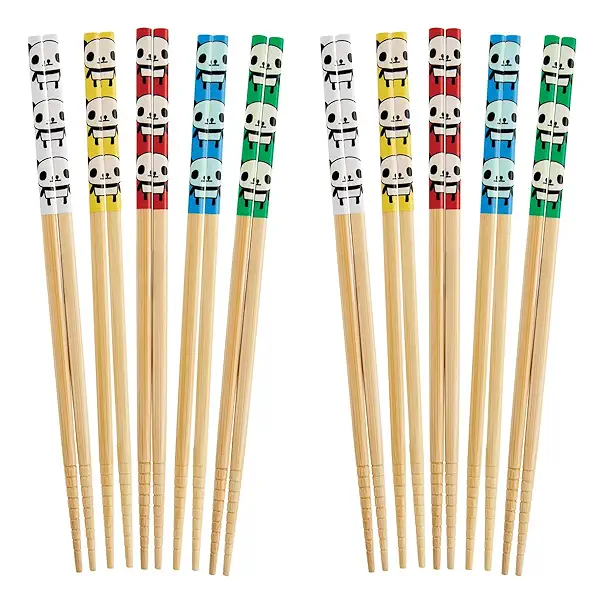Helen’s Asian Kitchen Bamboo Chopsticks, Panda, 10-Pair 1