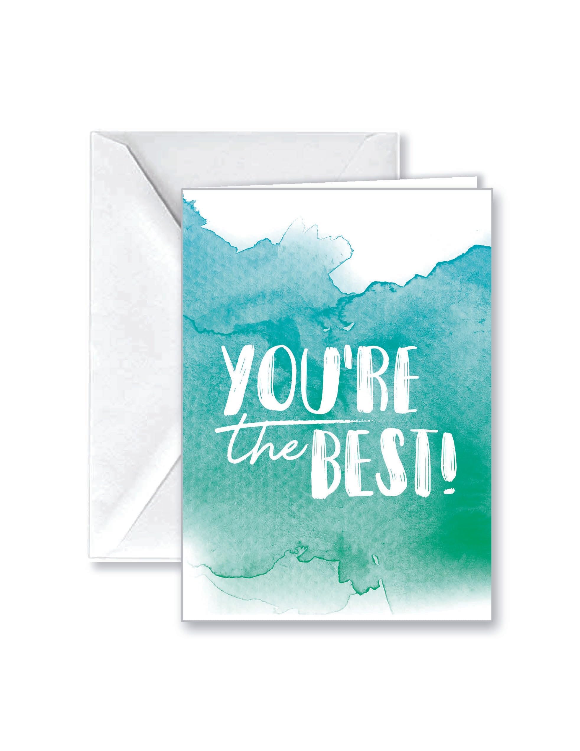 Paper Frenzy Watercolor Appreciation Thank You Note Cards and White Envelopes - 25 pack - Image 3