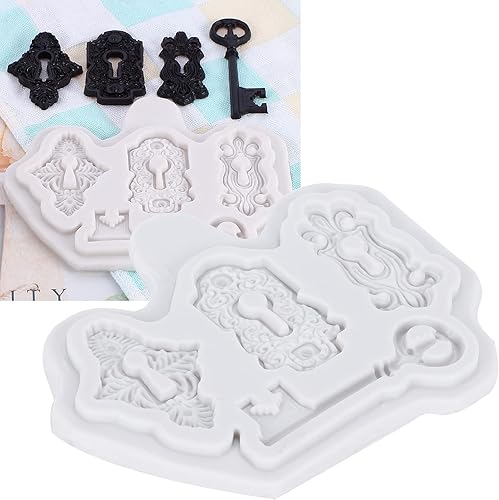 Miniatura 2 de Molde de silicona para tartas, diseño de ojo de cerradura, fondant, molde de caramelo de chocolate, herramientas de decoración de pasteles para