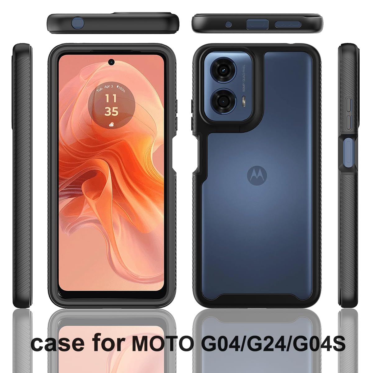 XINNI Cover per Motorola Moto G54, Protezione Schermo