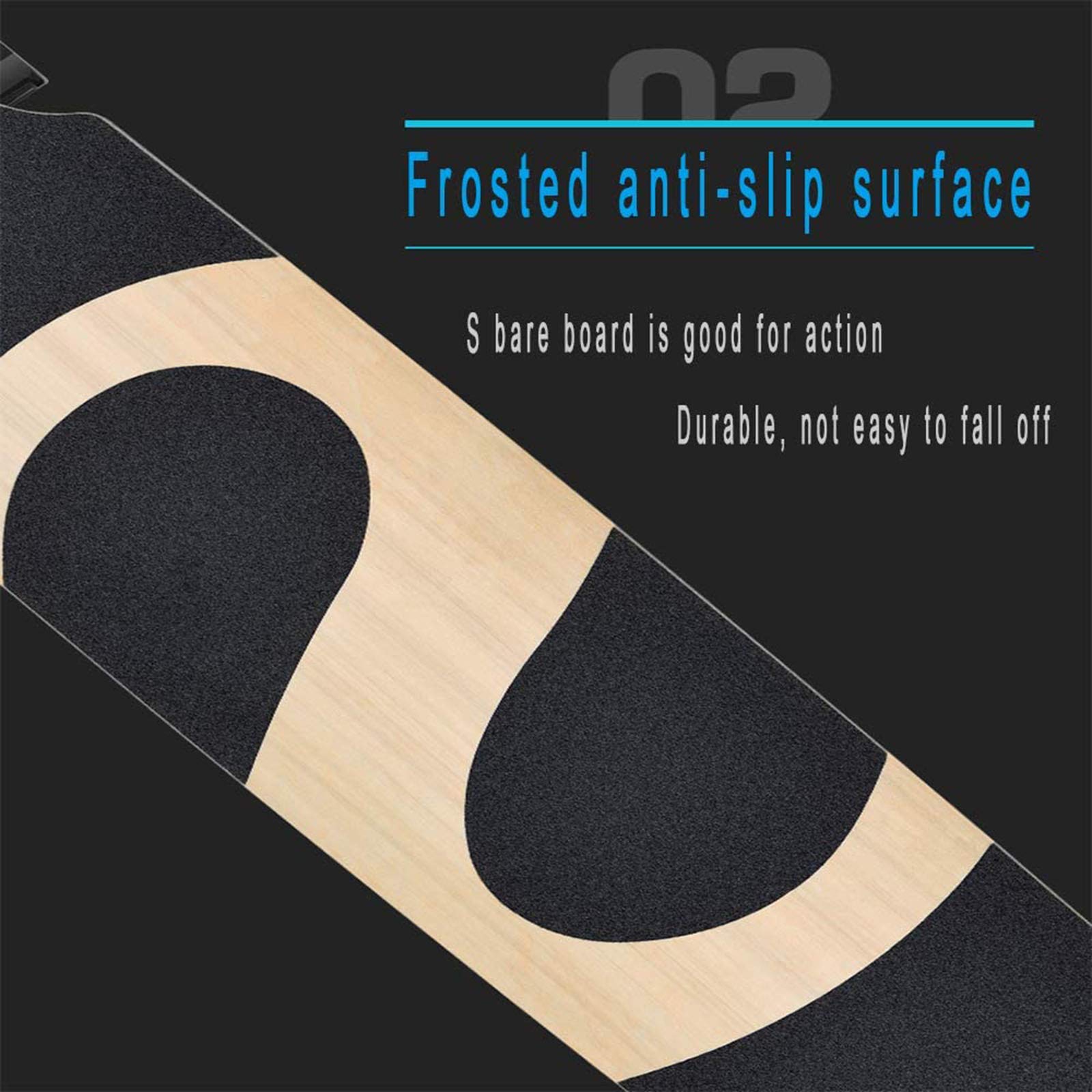 Planche à roulettes Freestyle Premium Haut de Gamme de 47 Pouces, Planche à roulettes Cruiser pour Adultes et Adolescents, Mise à Niveau 2020