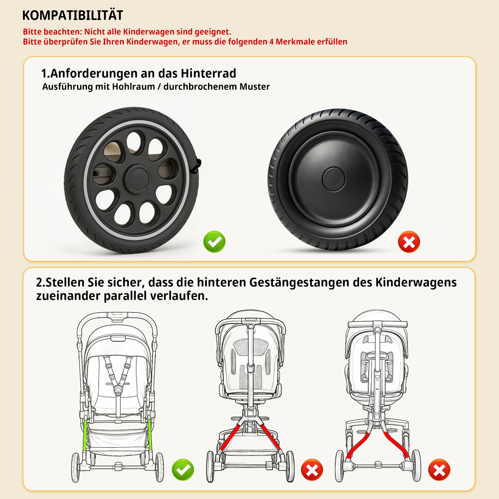 Kinderwagenschaukler, Unterstütztes Schaukeln des Kinderwagens, Baby Schlafhilfe, Sanftes Schaukeln, Innovatives Design, Einstellbare Intensität, für einige Kinderwagen - 5