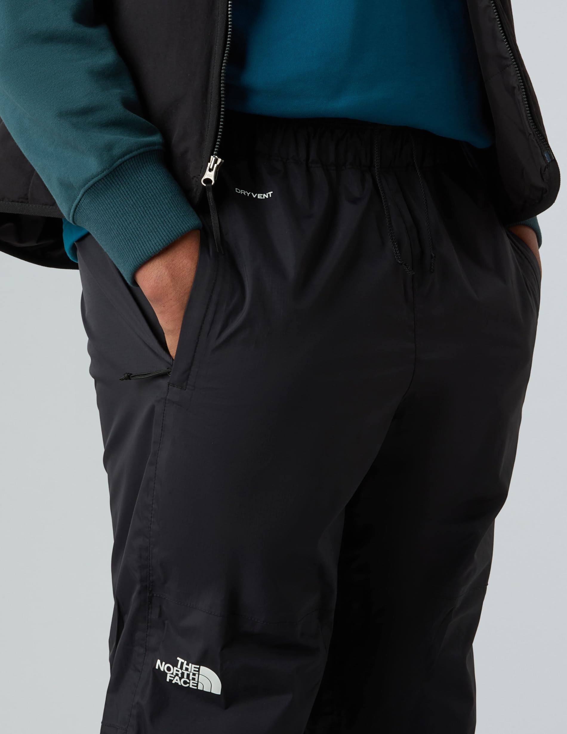 The North Face - Męskie Spodnie Przeciwdeszczowe Antora - Wodoodporne, Oddychające - TNF Black-NPF