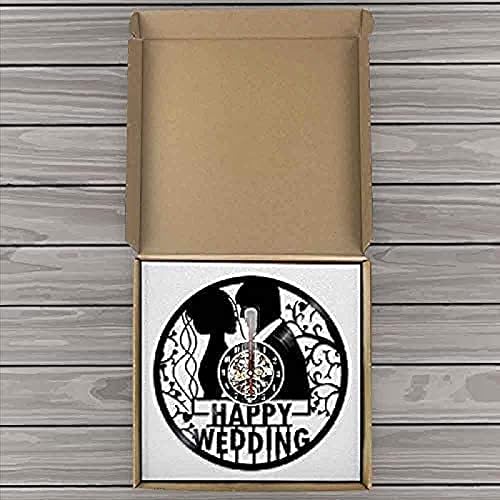 Miniatura 3 de Paris Cityscape - Reloj de pared con diseño de torre y disco de vinilo arco triunfal de París decoración del hogar ciudad del amor reloj de pared de