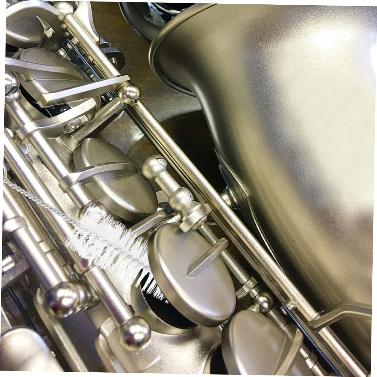 ifundom Flute Cleaning Pad Saver Cleaner Saxophone Cleaning Brush Flute Maintenance Tool