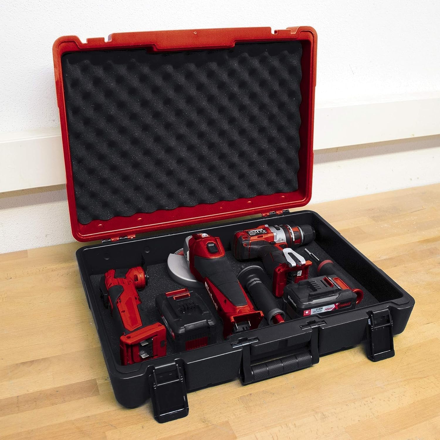 Originale Einhell E-Box M55/40 Valigetta (dimensioni 550x400x150 mm, a prova di schizzi d'acqua, portata max. di 30 kg)
