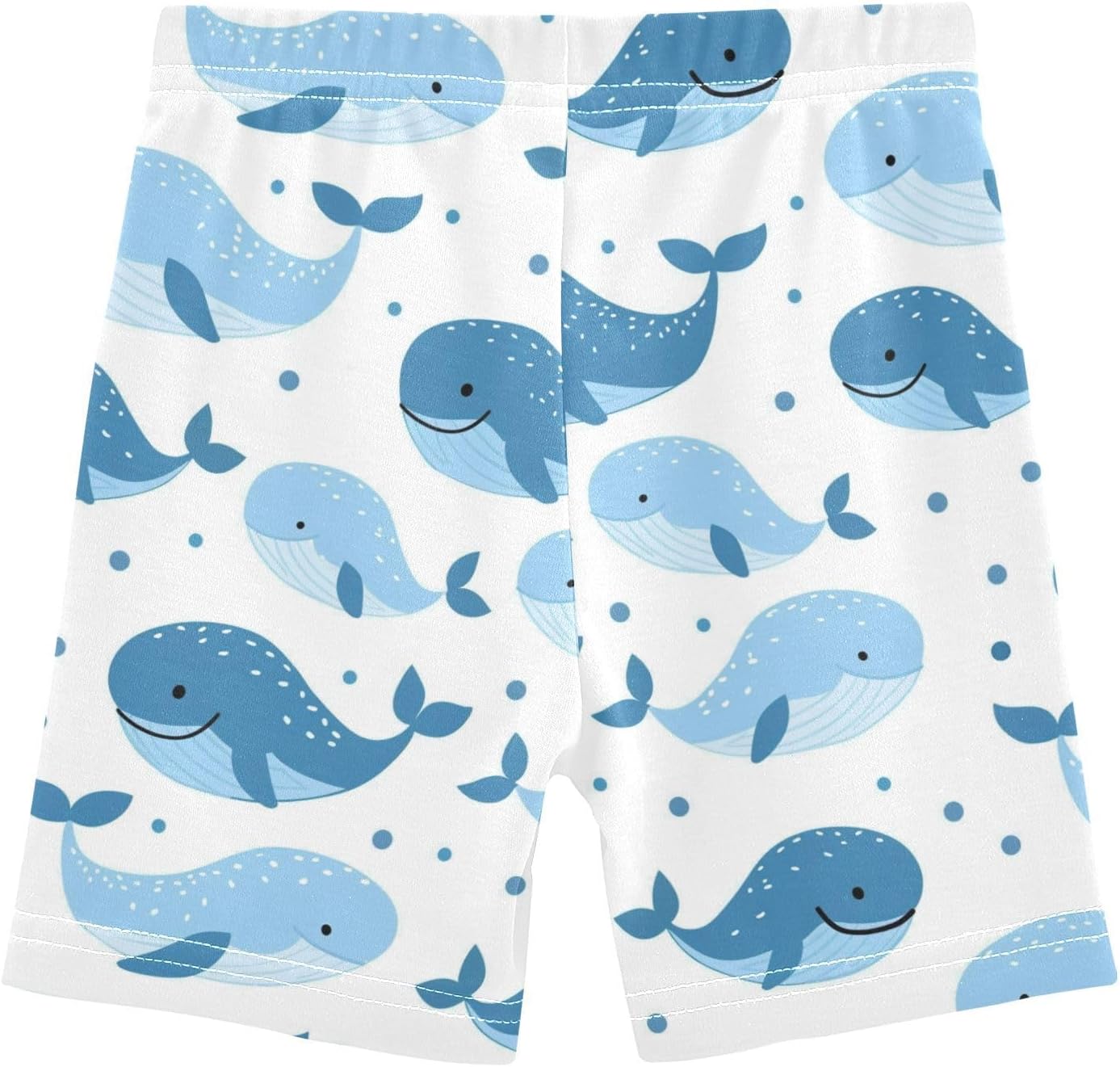Cute Whales Girls Bike Shorts Toddler Soft Cotton Under Dress Cartwheel Shorts