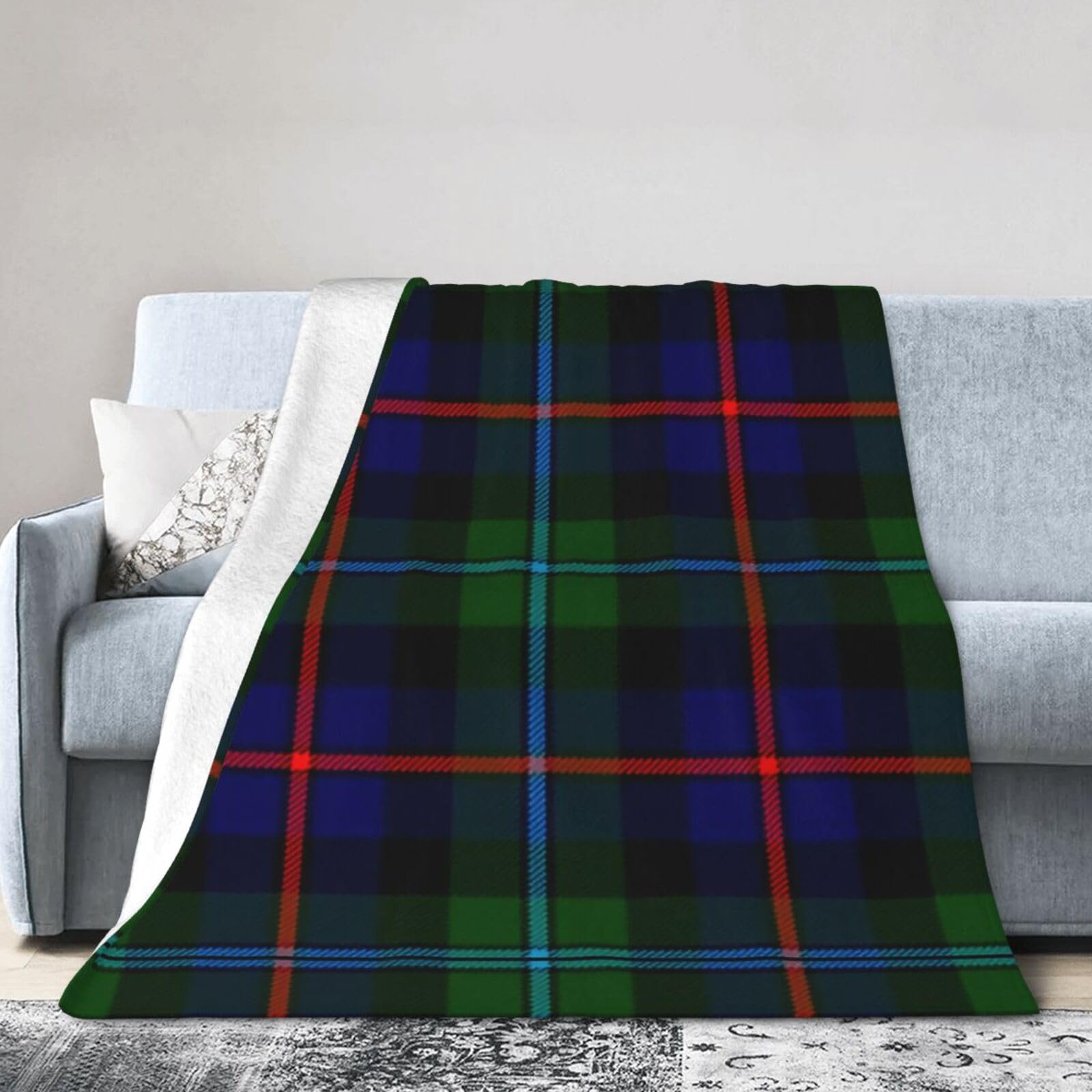 ERTDFXCV Clan Campbell of Cawdor Tartan Blanket 80"x60"