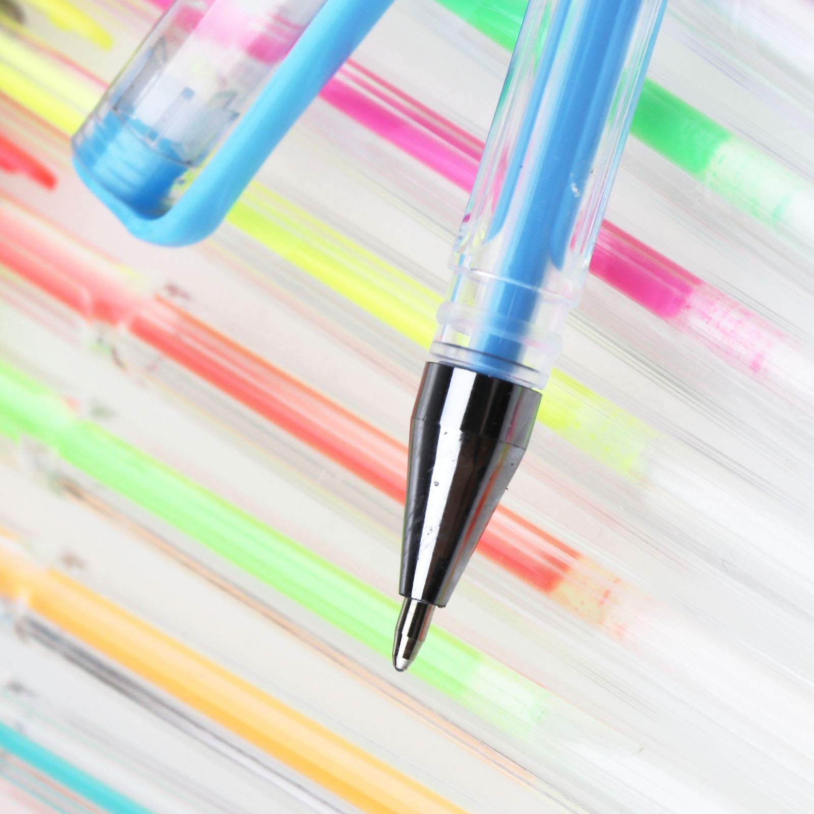 Amazon.co.jp: ゲルペン アート グリッター ネオン メタリック