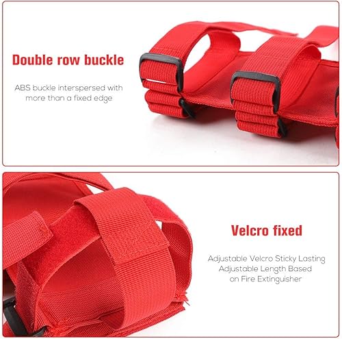 Miniatura 10 de Soporte para extintor de incendios para Jeep Wrangler CJ YJ TJ LJ JK JKU JL JLU Gladiator JT Soporte de correa ajustable para extintor de incendios