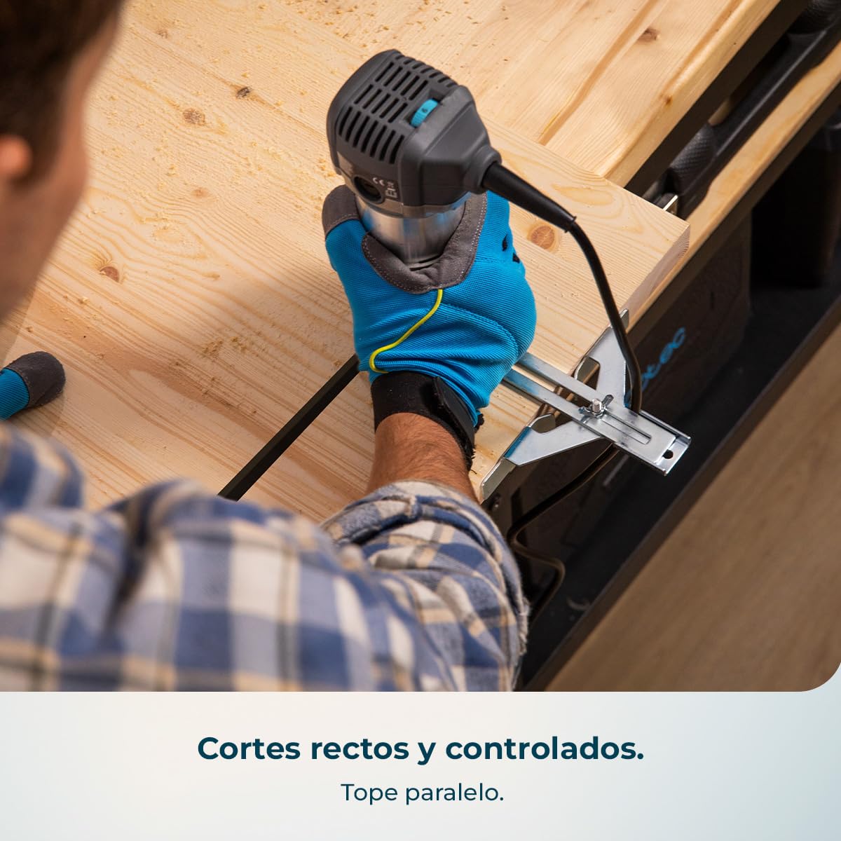 Cecotec Fresadora Eléctrica de Cable MultiShape 500. 710W, Incluye 5 Fresas y Cabezales de 6mm 6,35mm y 8mm, Velocidad y Profundidad Regulable, Cuerpo de Aluminio, Diseño Ergonómico, Tope Paralelo