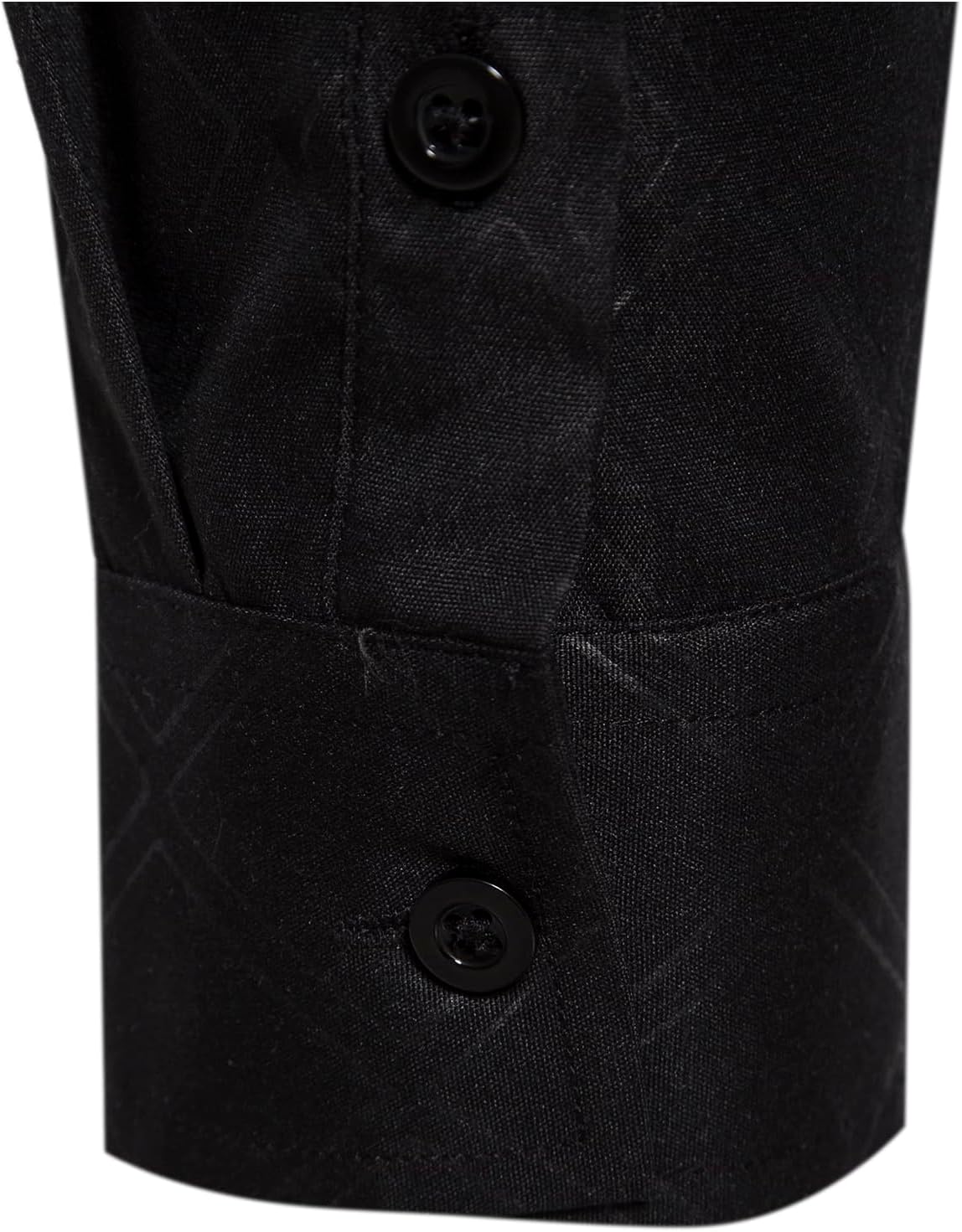 OYOANGLE Men's Long Sleeve Button Down Shirts Geo Print Business Casual Formal Dress Shirts - Image 3