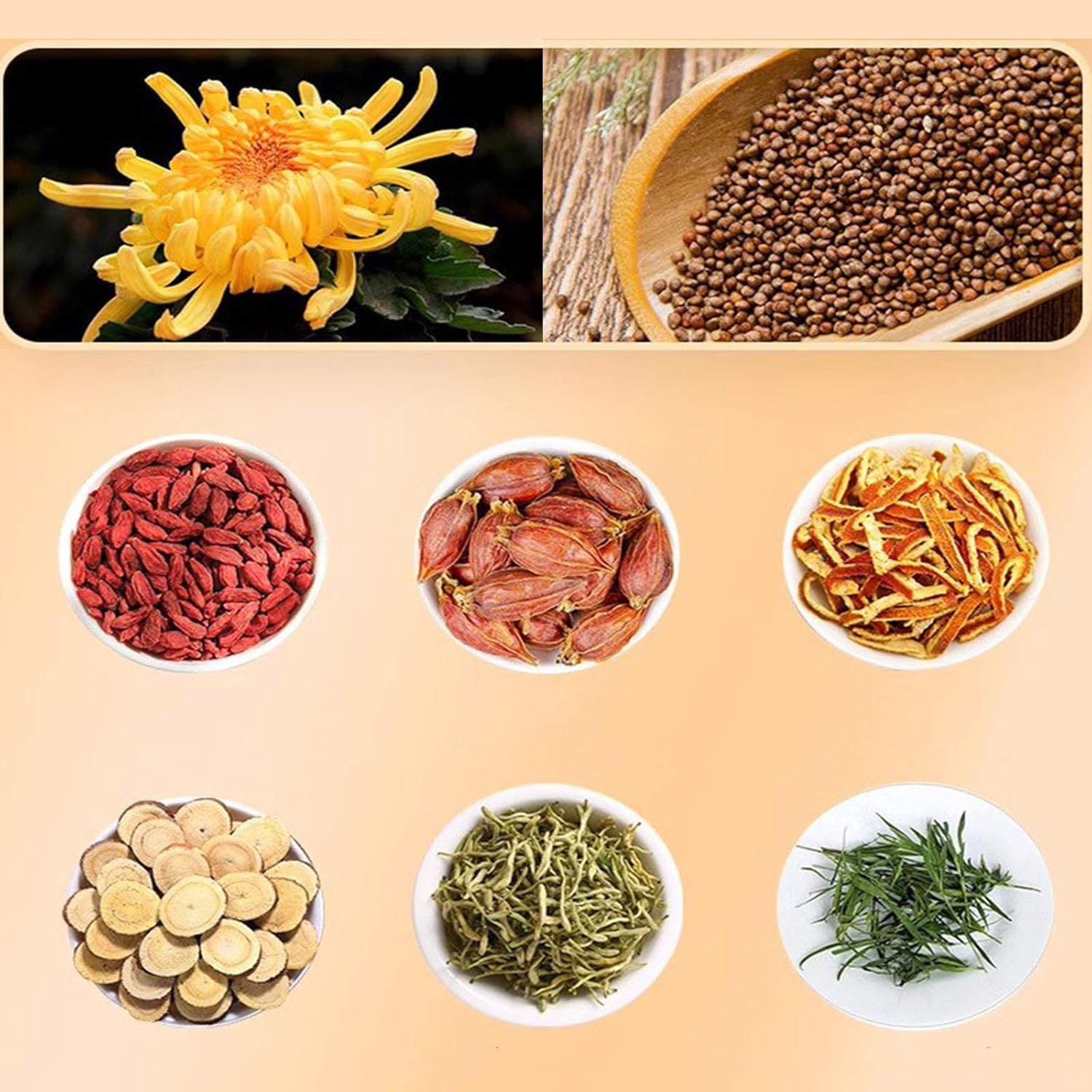 Cooling Herbal Tea, Chicory and Gardenia Tea, with Chicory,Gardenia,Orange Peel & Chrysanthemum,Quick & Refreshing (90PCS)
