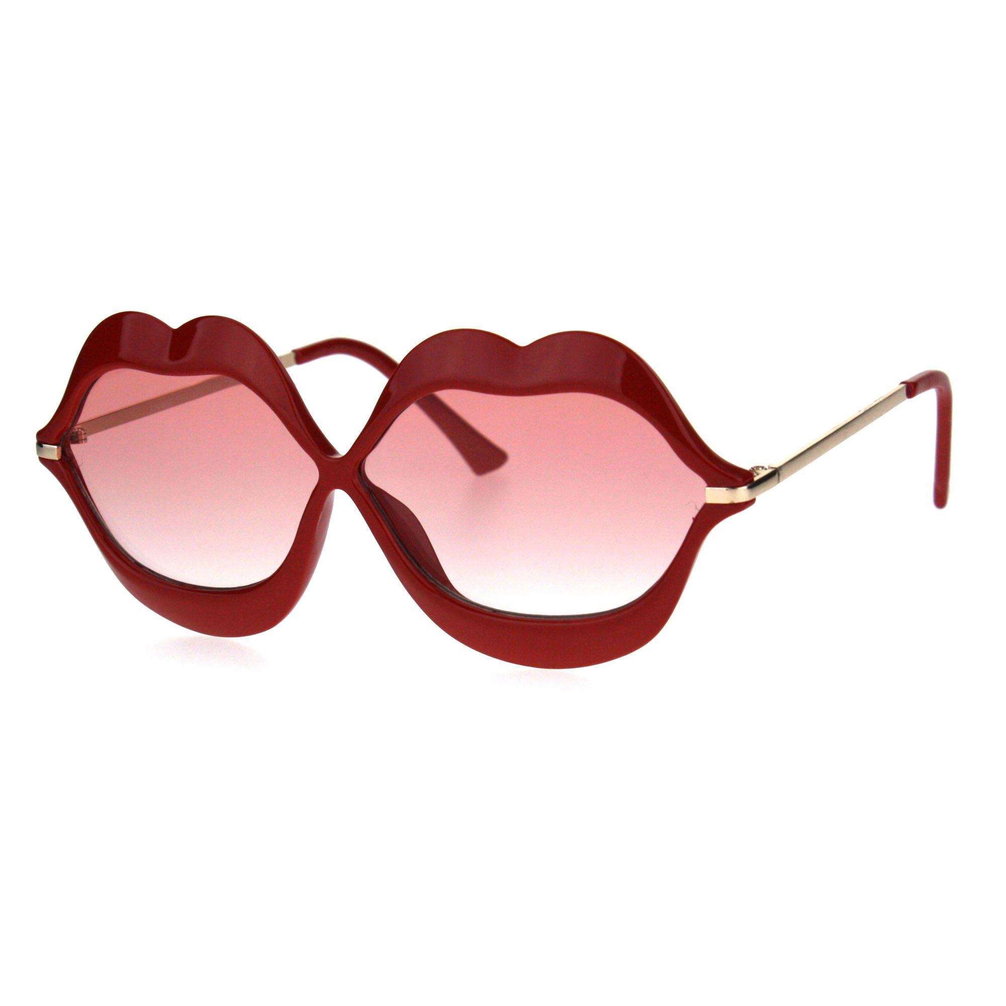 PASTL Lip Shape Sunglasses Lips Kiss Womens Cute Fashion Shades UV 400