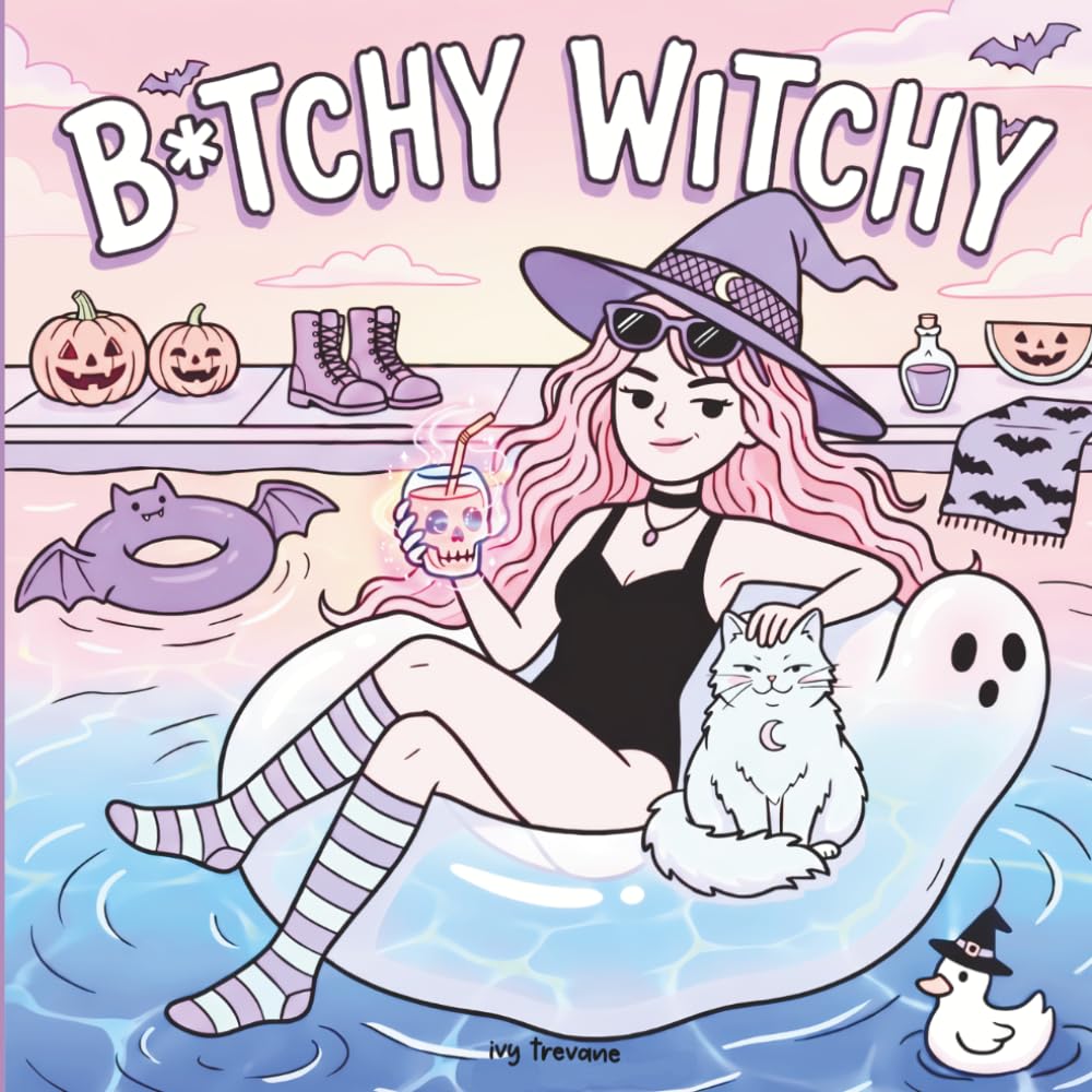 B*tchy Witchy: Summerween Swear Word Coloring for Adults | 30+ Snarky Scenes for When Summer is Just Too HOT!