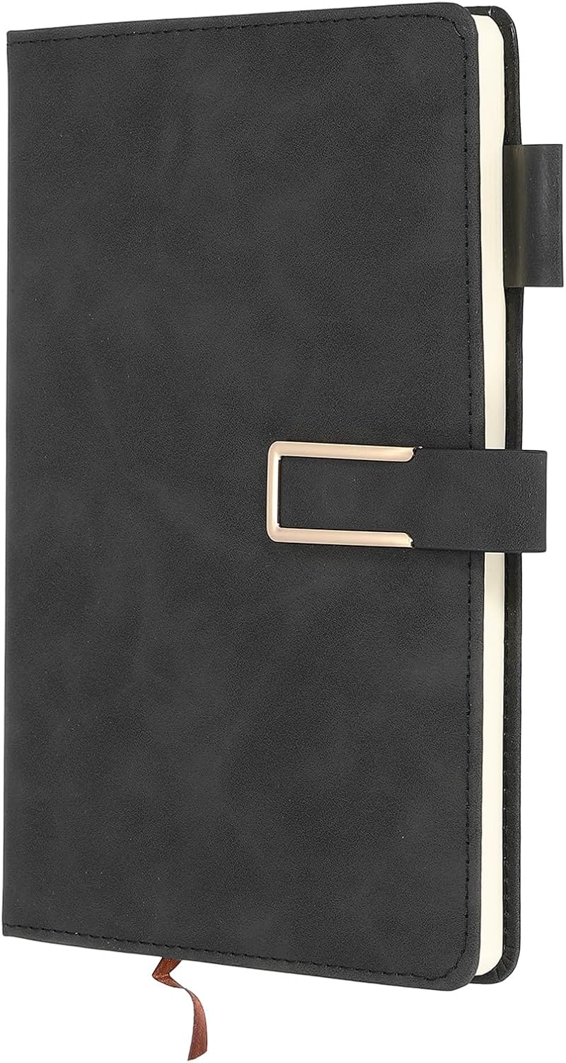 PATIKIL Lined Journal Notebook 8.3"x5.7" A5 100 Pages Black