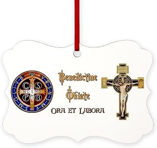 CafePress Benedictine Oblate Ornament Scroll Holiday Ornament 4" x 2.75"