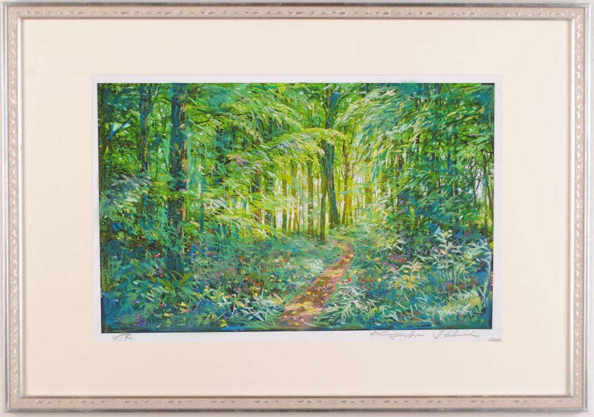 Amazon.co.jp: 石井清 「初夏の森・G」 スウェーデン 風景画 絵画