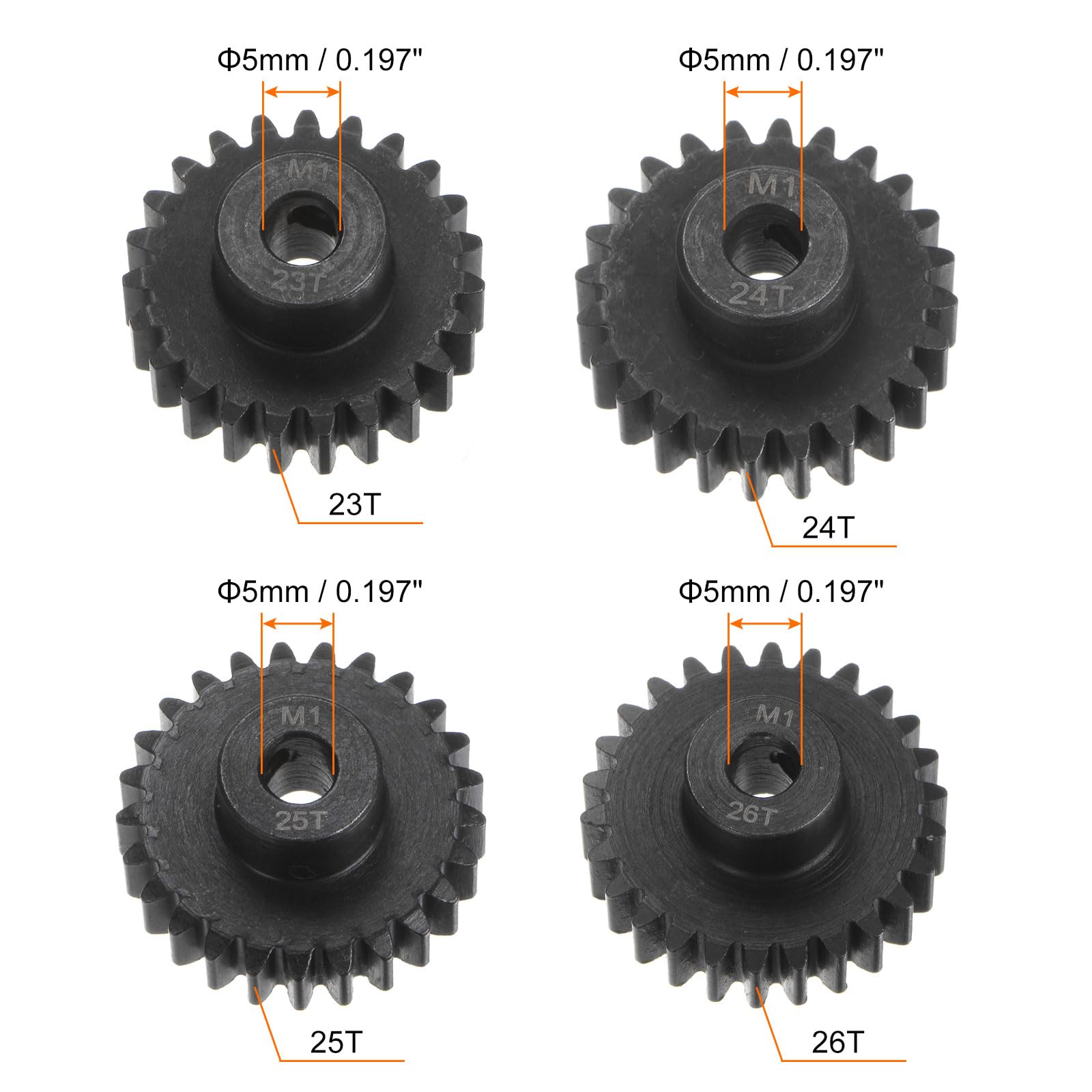 Pignon Engrenage En Acier Inox 18T - Ouverture 4mm, Module 0.5 - Pour Moteur RC, Différentiel, Modélisme
