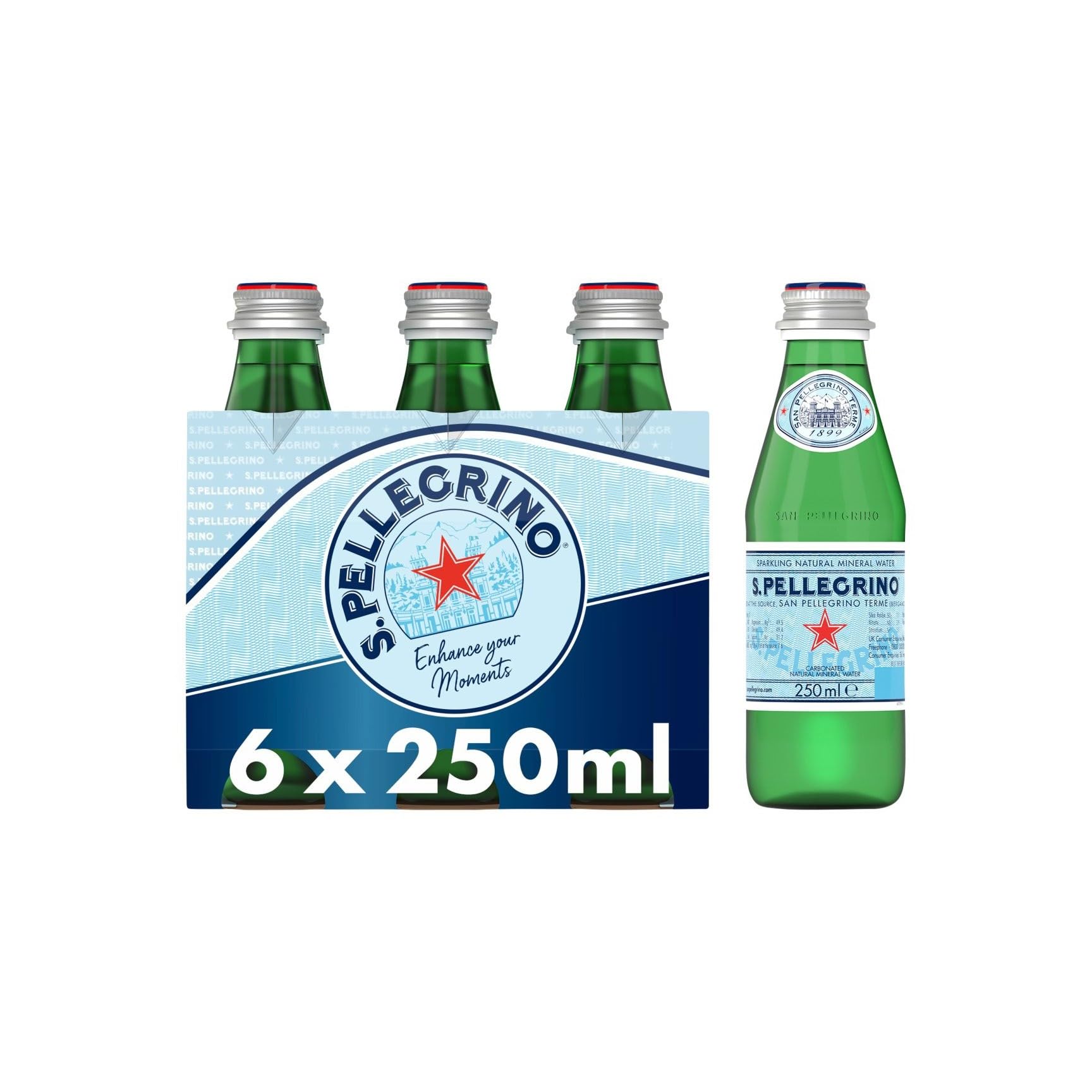 Sparkling Natural Mineral Water - 6 x 250 ml