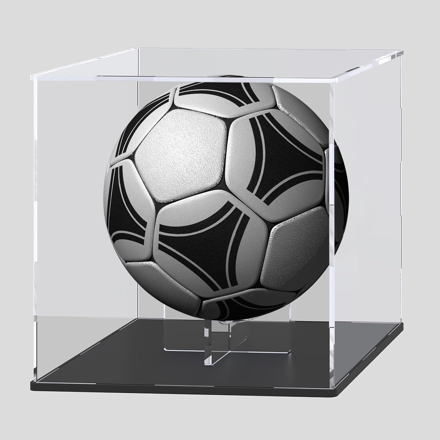 NIYANETAIL DIY Clear Acrylic Display Case for Collectibles & Action Figures – Dustproof Display Box with Black Base for Toys, Miniatures, Memorabilia, Showcase Decor (10" L x 10" W x 10" H)