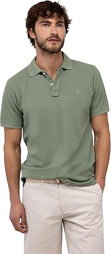 El Ganso Polo Piqué Garment Dyed Verde