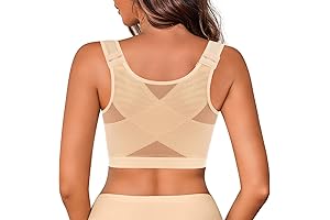 Front Closure Posture Corrector Comfy Unlined Wireless Bra
