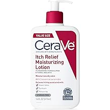 CeraVe Anti Itch Moisturizing Lotion with Pramoxine Hydrochloride, Relieves Itch with Minor Skin Irritations, Sunburn Relief, Bug Bites, 16 Ounces