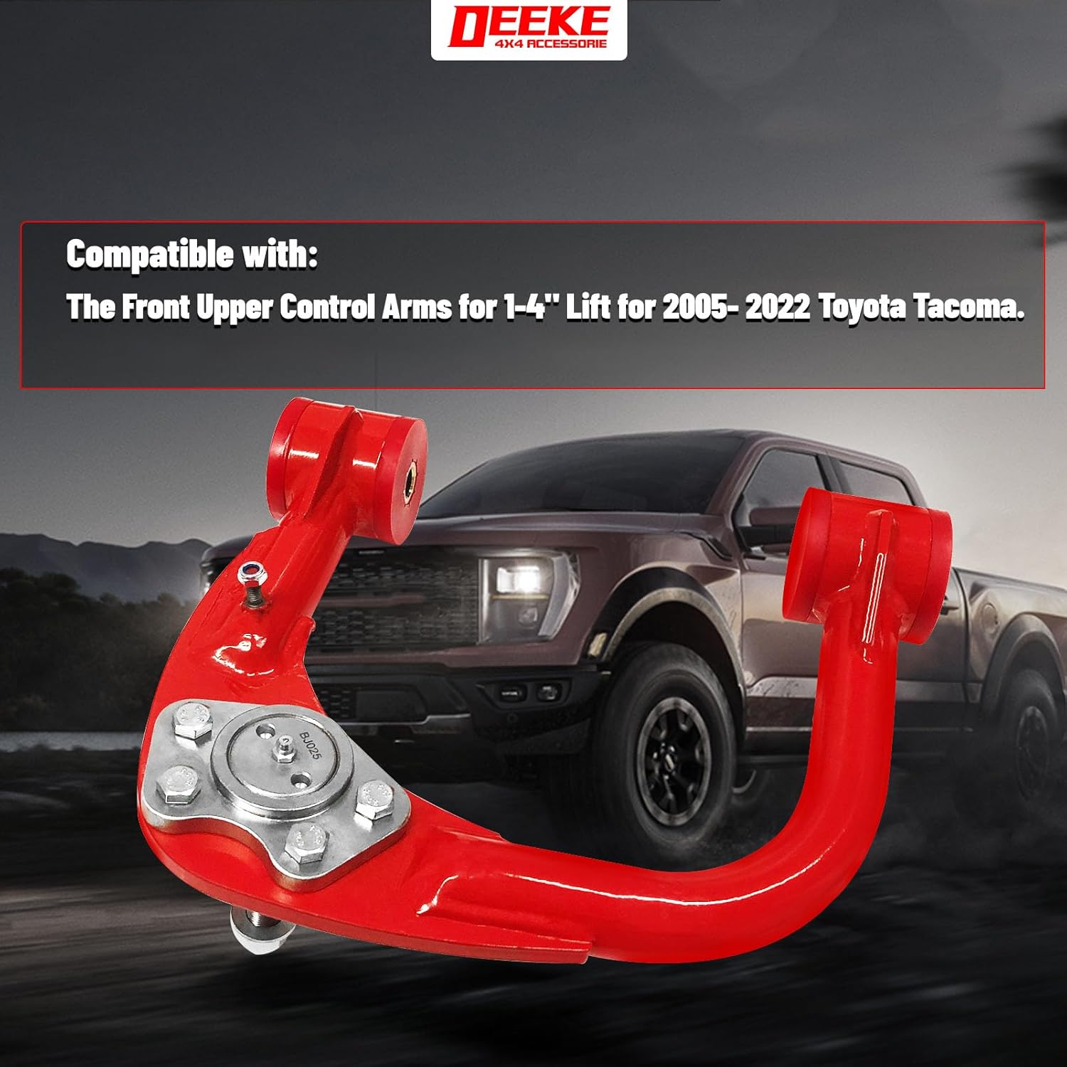 Front Upper Control Arms for 2005-2022 Toyota Tacoma ，for 1-4" Lift Suspension Tubular Control Arms ，Replacement Factory/Stock Suspension Arms