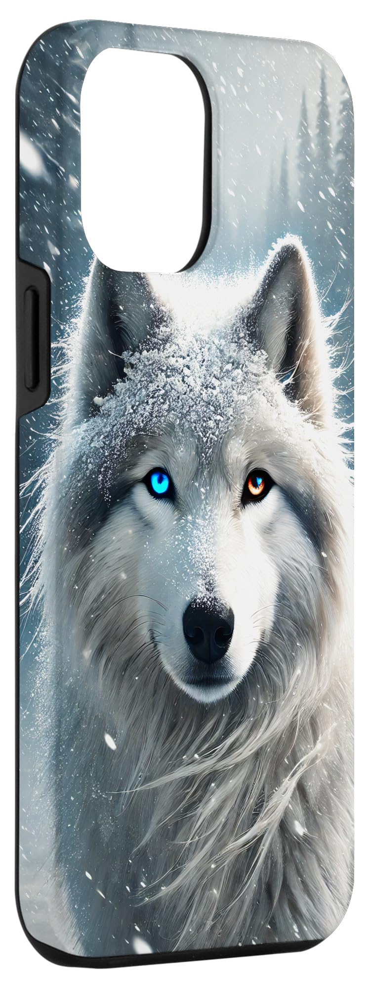 iPhone 13 Pro Max Wolf Alaska fantasy snowstorm Case - Image 3
