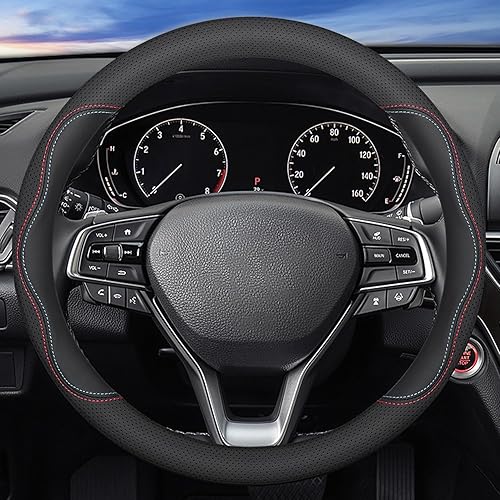 XHRING Funda para volante de automóvil Honda Civic Accord CRV HRV Pilot Passport Odyssey Element Insight Fit Ridgeline Clarity City LX EX EXL Si