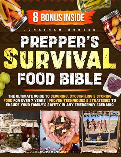 Prepper's Survival Food Bible: The Ultimate Guide to Securing, Stockpiling &amp; Storing Food for Over 7 Years | Proven Techniques &amp; Strategies to Ensure Your Family's Safety in Any Emergency Scenario