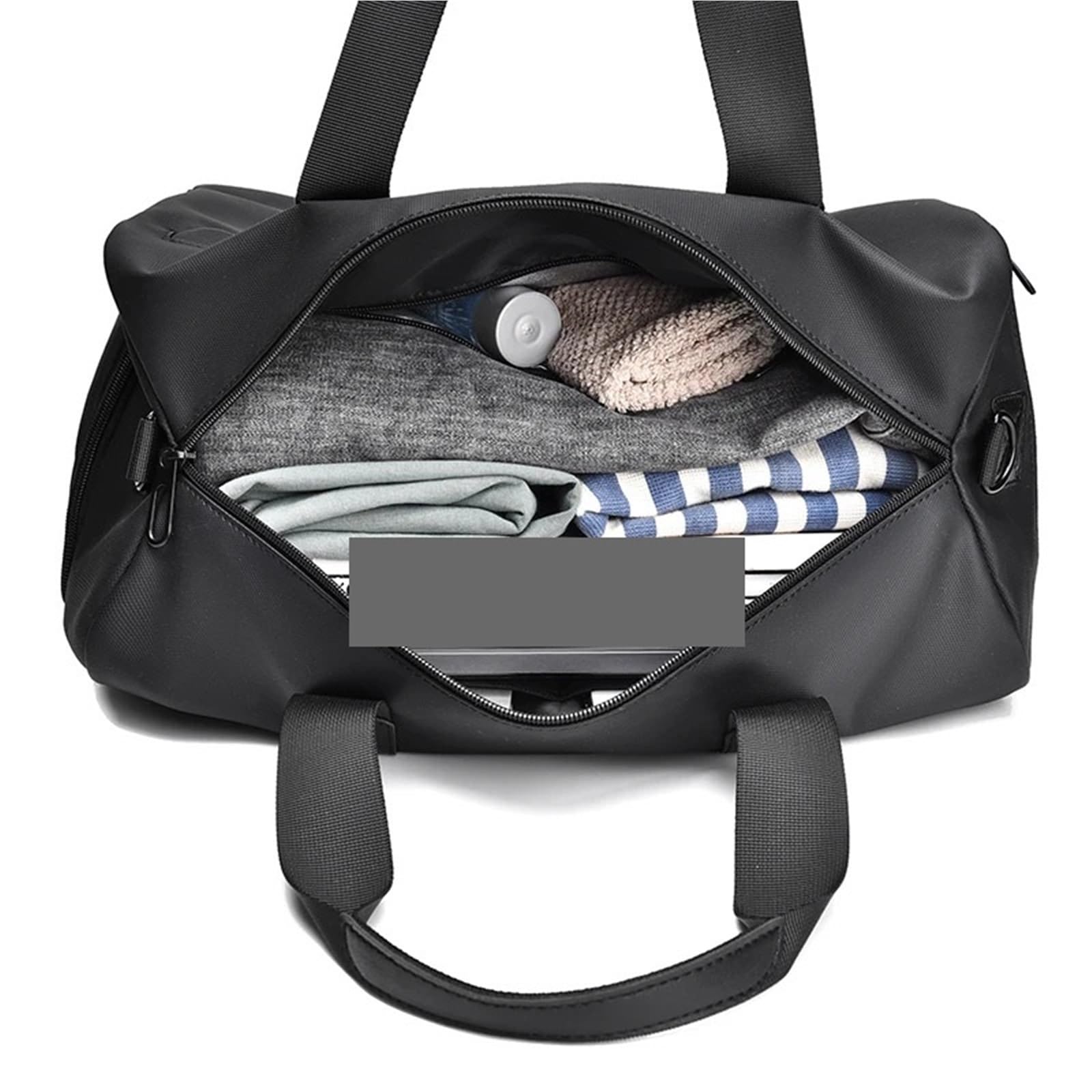borsone palestra uomo Borsa a tracolla nera con regolabile | Borsa da viaggio for borsa fitness con tasche con cerniera, ideale for sport e gite casual(Khaki)