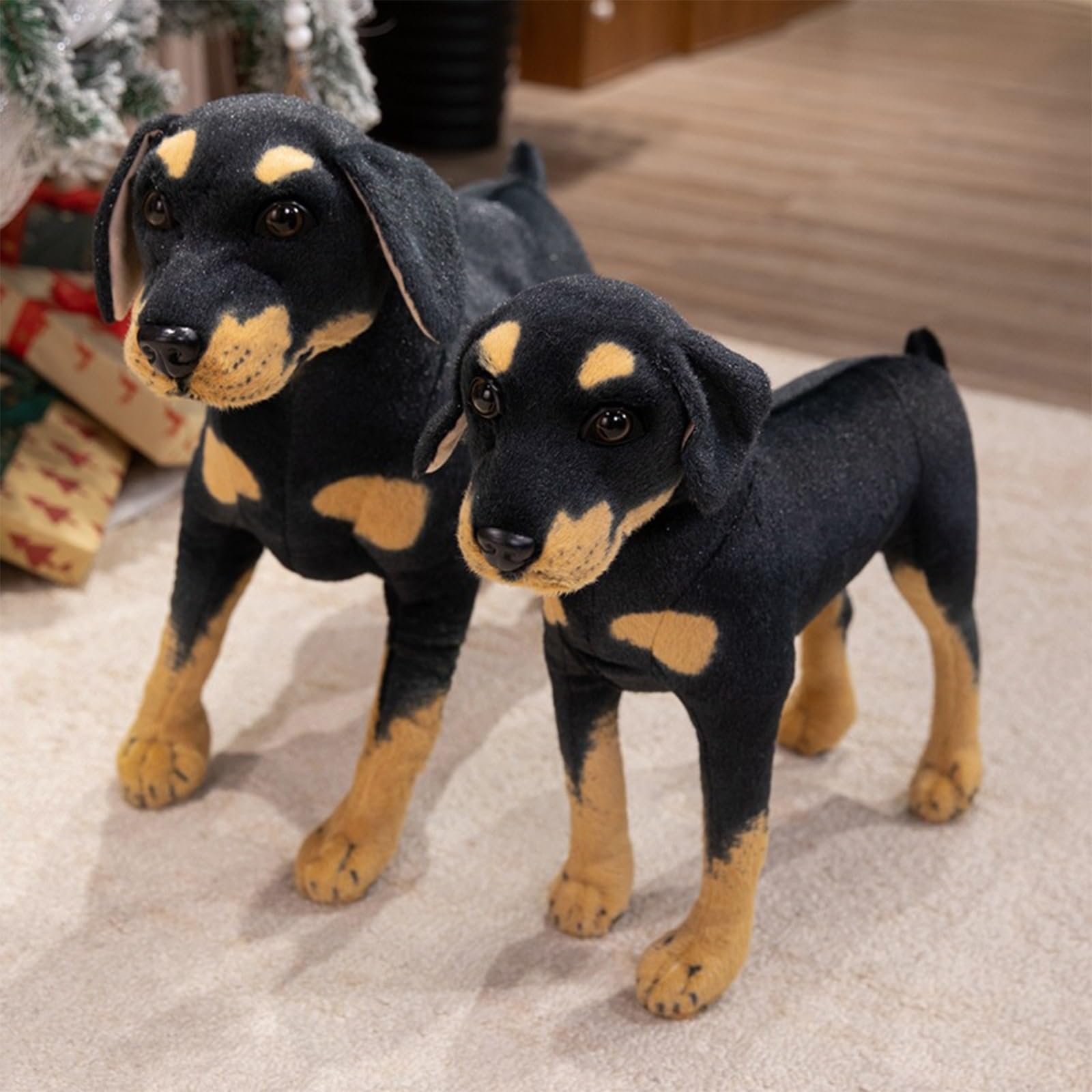 Perro de peluche grande XXL de peluche realista, perro de peluche, juguete de peluche, regalo para niños y adultos (60 cm)