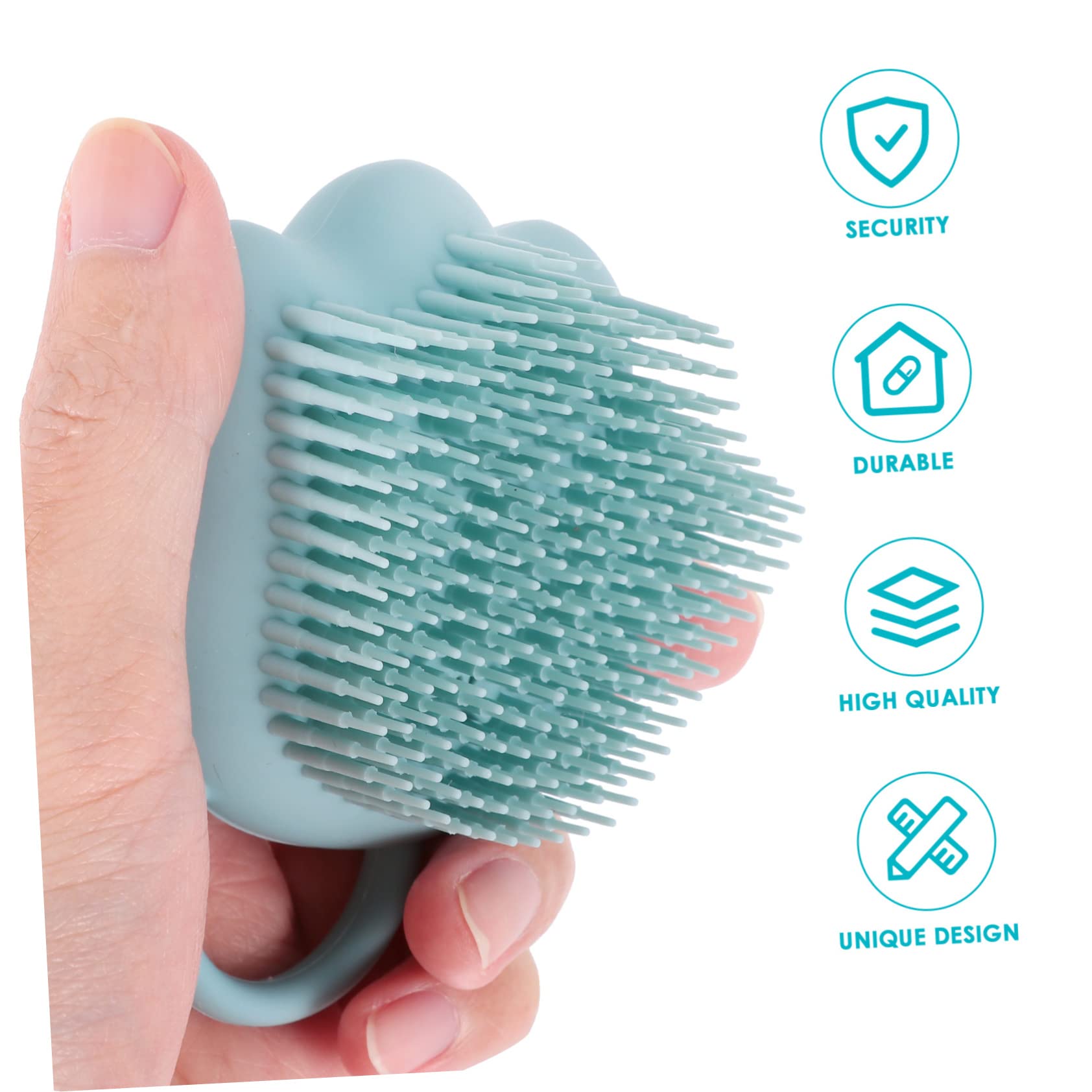 POPETPOP 3piezas Cepillo De Masaje Para Baño De Cepillo De Limpieza Para y Gatos Eliminador De Pelo y Herramienta De Aseo Para