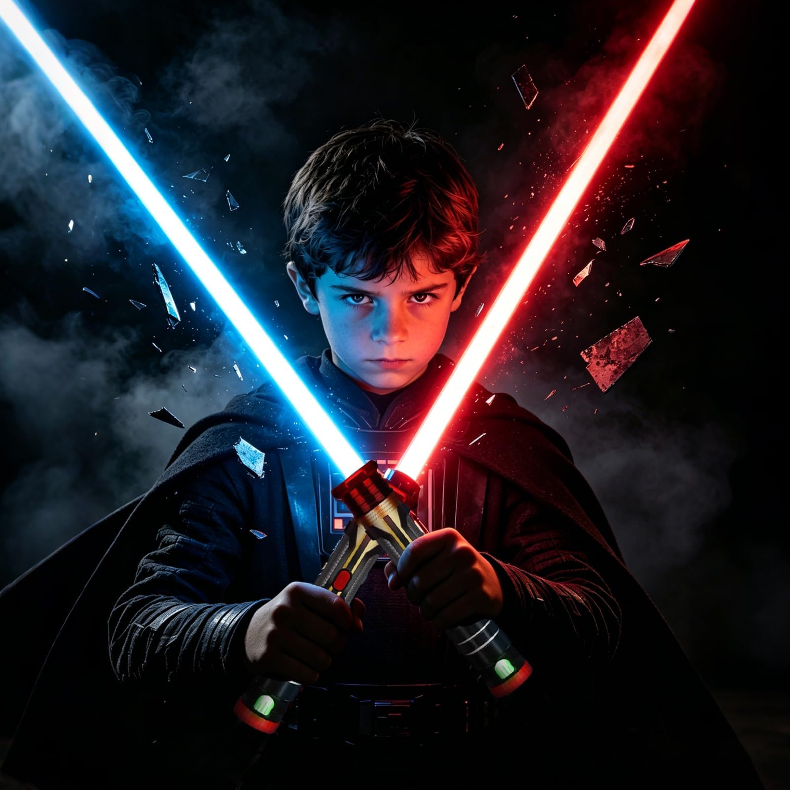 AuntyFey 2 Pack Light Up Saber, Light Up Saber for Kids, Retractable Light Up Sword Kid Set,Toy Light Sword for Kids Boy 3-8, Dual Light Up Sabers for Kids Adults, Light Savers Party Toy