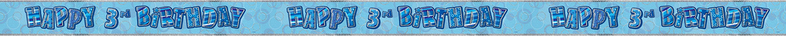 Unique Party 92068 - 9ft Foil Glitz Pink Happy 80th Birthday Banner — view 34