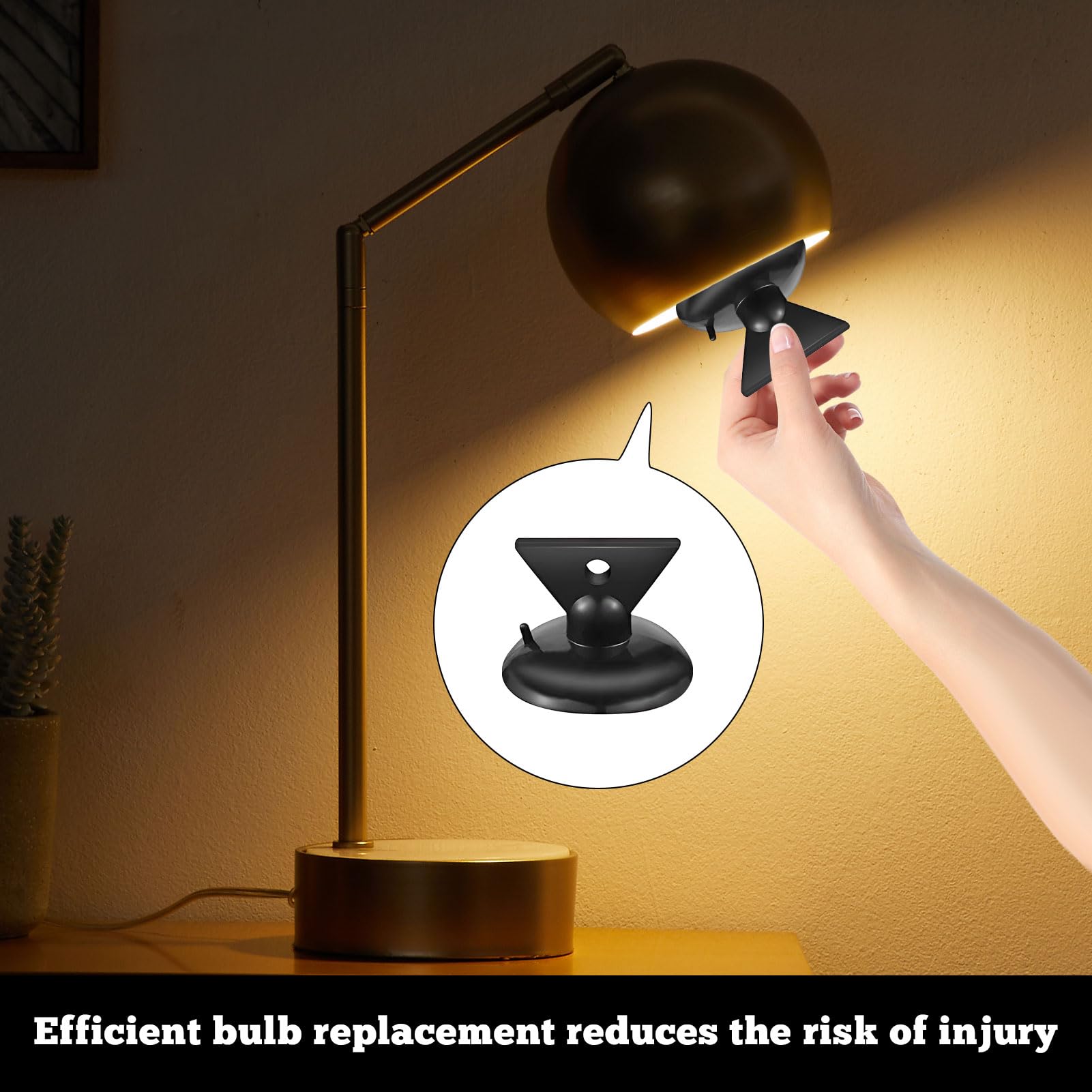 Qianeffort Light Bulb Changers 6PCS Light Bulb Remover Tool,Bulb Remover Suckers,Small Suction Cups for GU10 Bulb Removal Tool Replacement Tool for Home Maintenance - Image 4