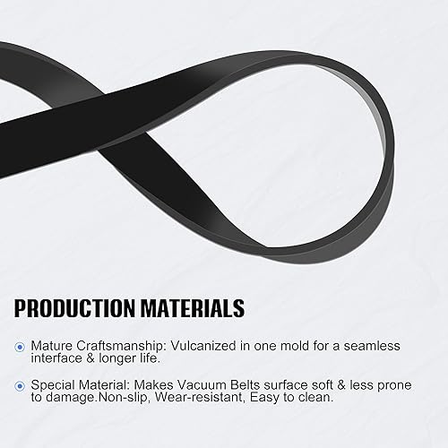 Miniatura 3 de Correas de repuesto para aspiradora vertical Hoover de alto rendimientoElite Swivel XL UH75100, UH75200, UH75210, UH75250, UH75160 (paquete de 4)