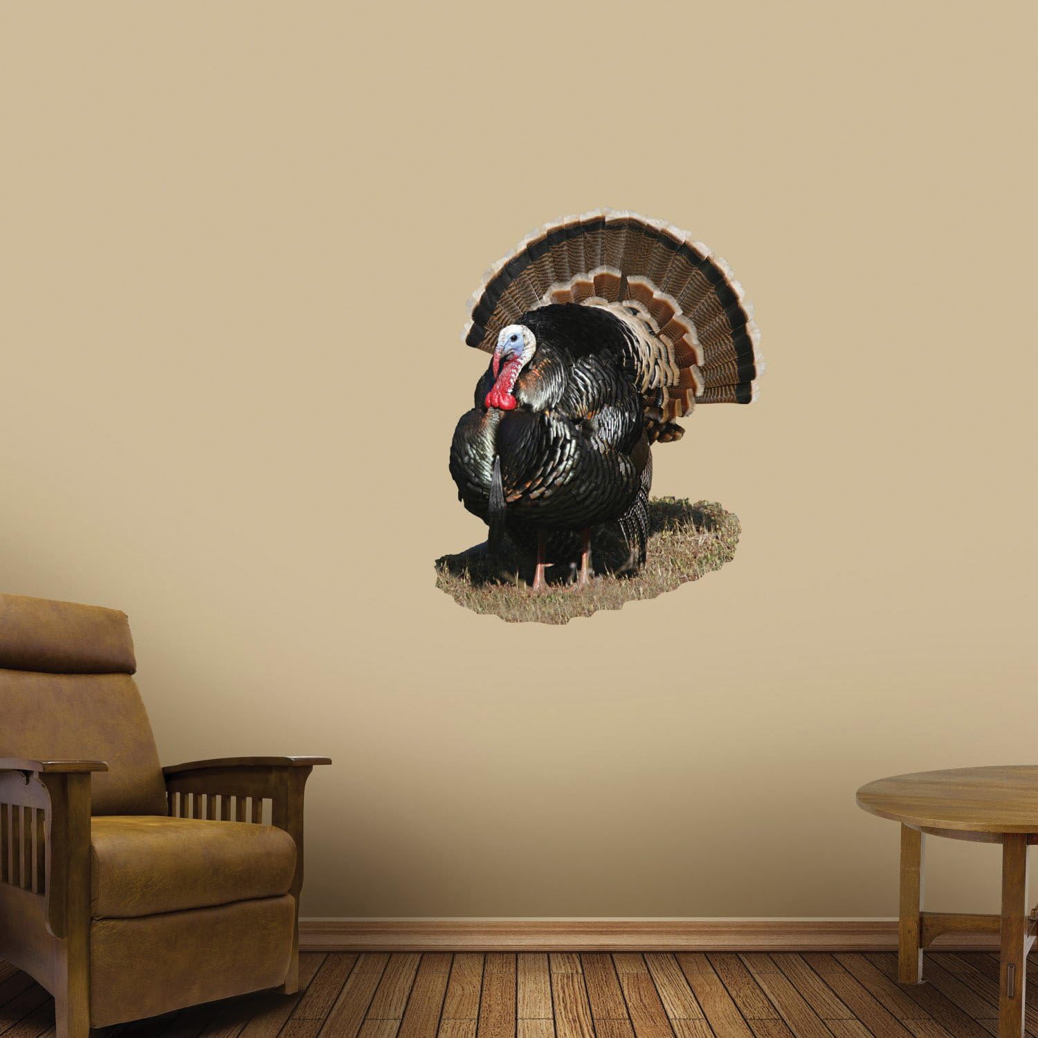 Mossy Oak Graphics 24029-C 'Merriam Wild Turkey in Short Grass' Cut-Out Indoor Graphics