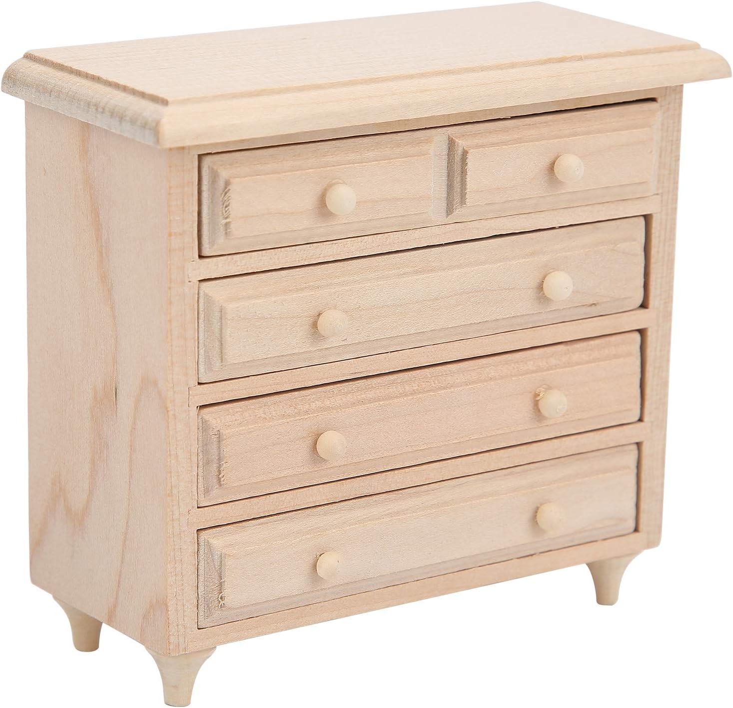 CUEA Dollhouse Mini Cabinet, Simulate Dollhouse Furniture, Verisimilar Wooden Exquisite Durable for Doll House