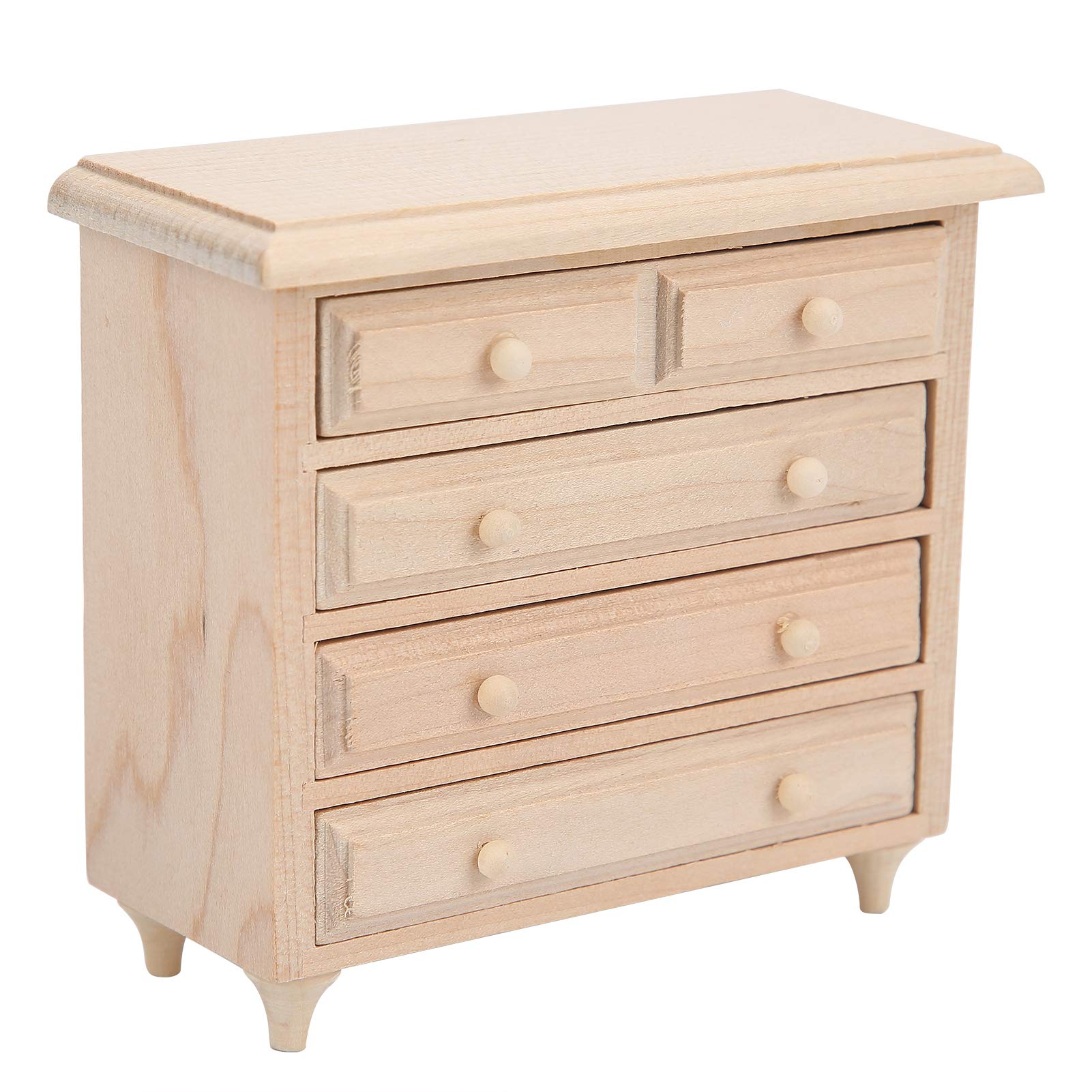 CUEA Dollhouse Mini Cabinet, Simulate Dollhouse Furniture, Verisimilar Wooden Exquisite Durable for Doll House