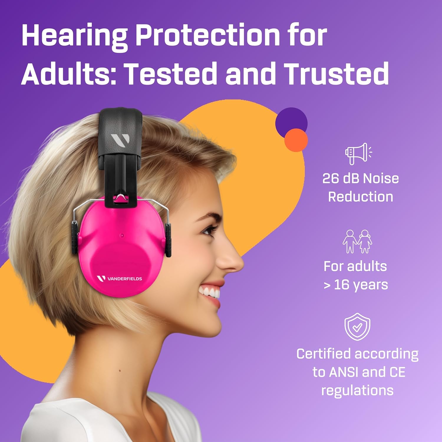 Kids Noise Canceling Headphones - 31 dB (2K Hz) - Ear Protection Earmuffs image 2