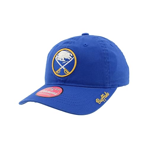 ZHATS NHL Womens NHL Officially Licensed Women's Adjustable Hat Girlfriend Icon Team Color - Buffalo Sabres - One Size - Team Color
