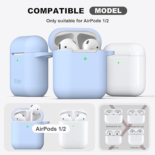 Miniatura 3 de Funda para AirPods con llavero, protección completa, de silicona, accesorios para AirPods, funda para chicas con estuche de carga inalámbrico para