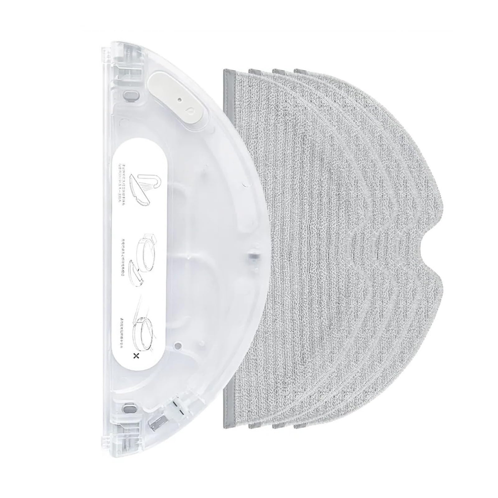 NUCBCULWP Compatible For Dreame， D9, Max, Pro, L10, Trouver Robot LDS Vacuum Finder Water Tank Mop Vacuums Accessory Part(Set A)