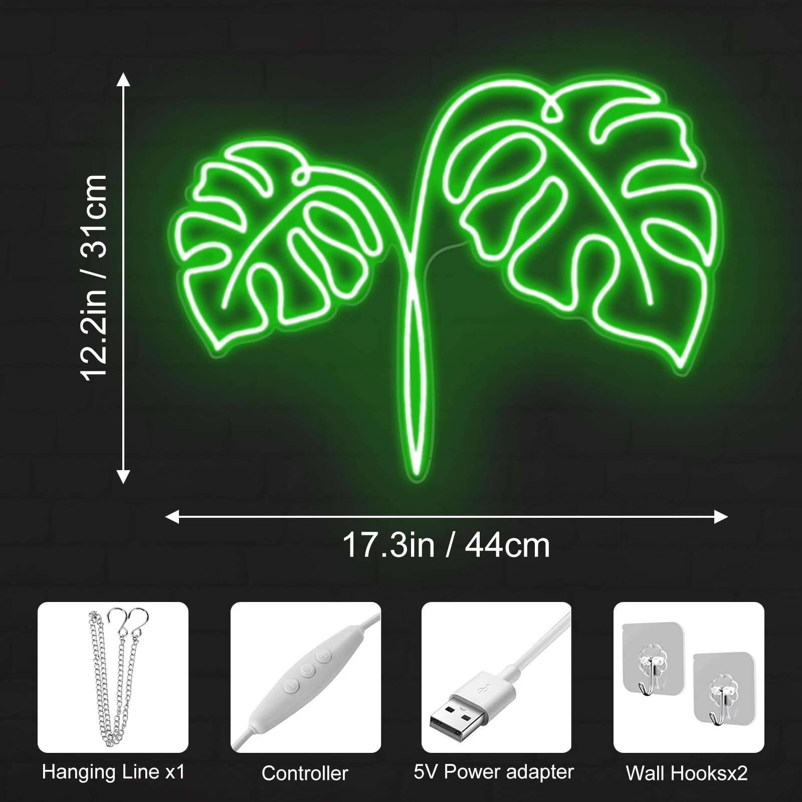 Monstera Neon Sign