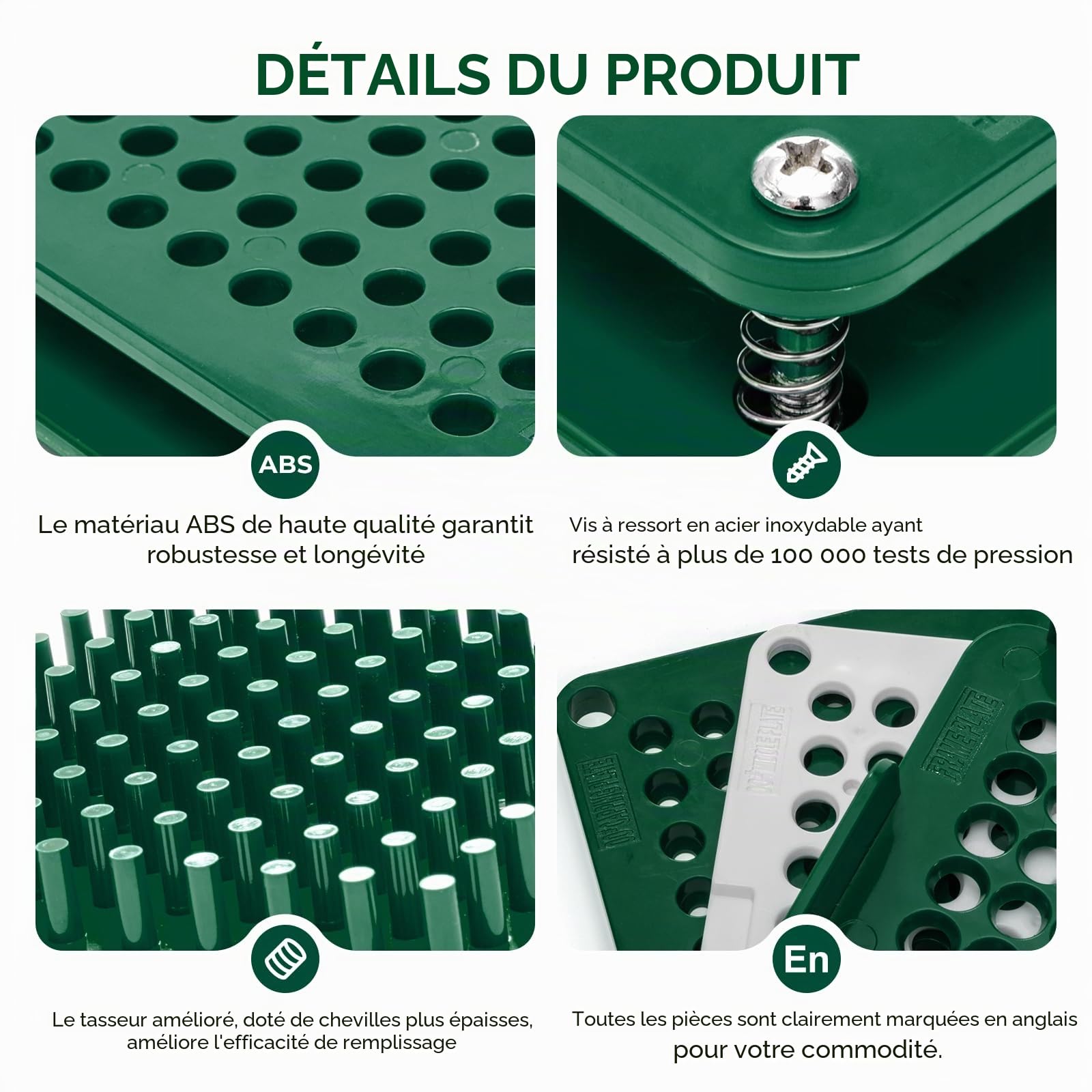 Machine de Remplissage de Capsules de Taille 0-Pour 100 Gélules, Remplisseur Utilisé avec des Gélules Vides Végétales ou de Gélatine Taille 0, Instructions Détaillées avec Manuel